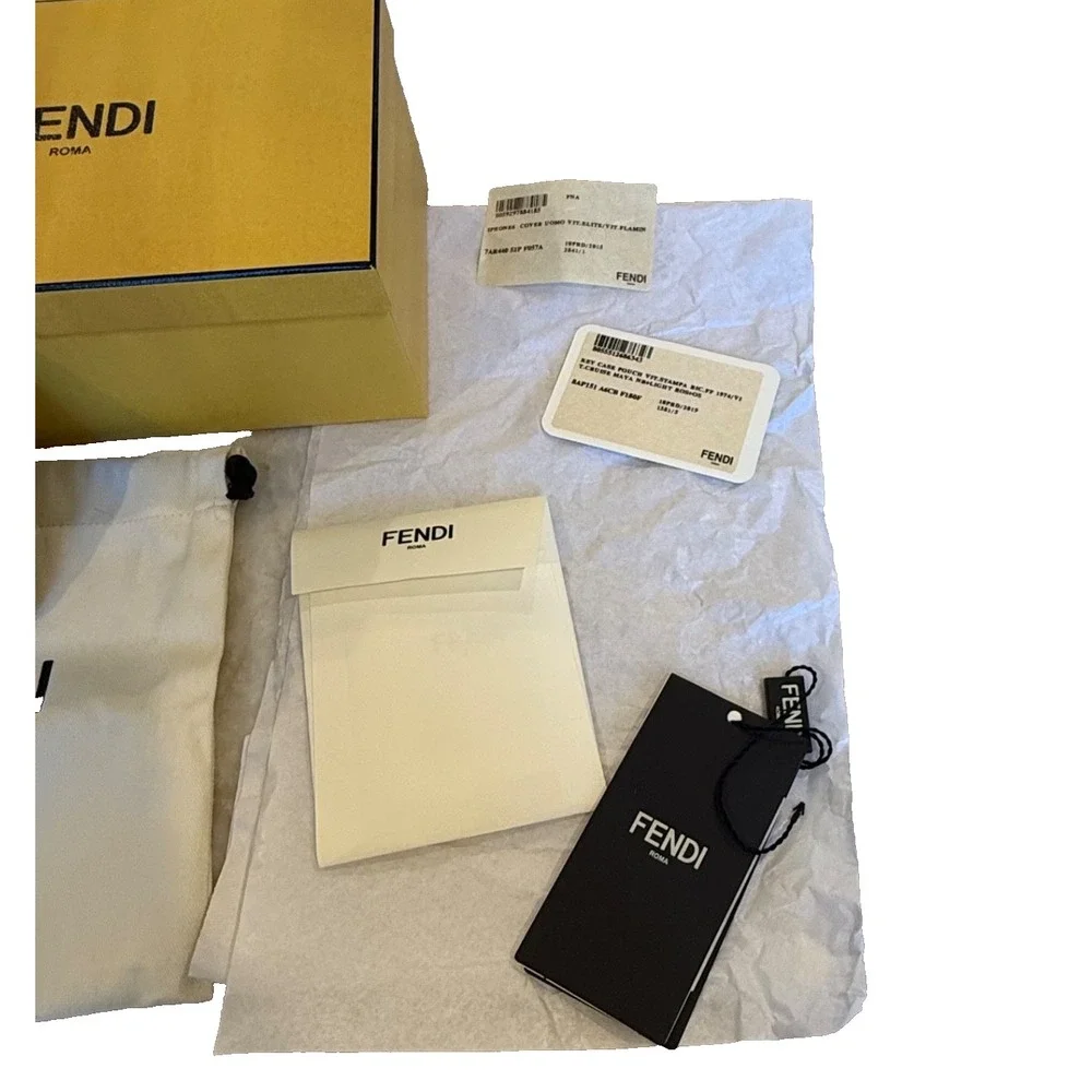Fendi x Karl‎ Lagerfeld Karlito Fur Leather Stud Smartphone iPhone 6/6s Case